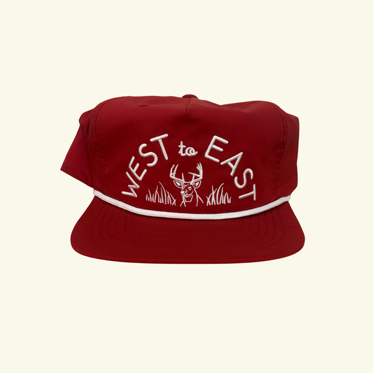 Classic Deer Hat - Crimson